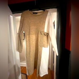 Color block sweater dress